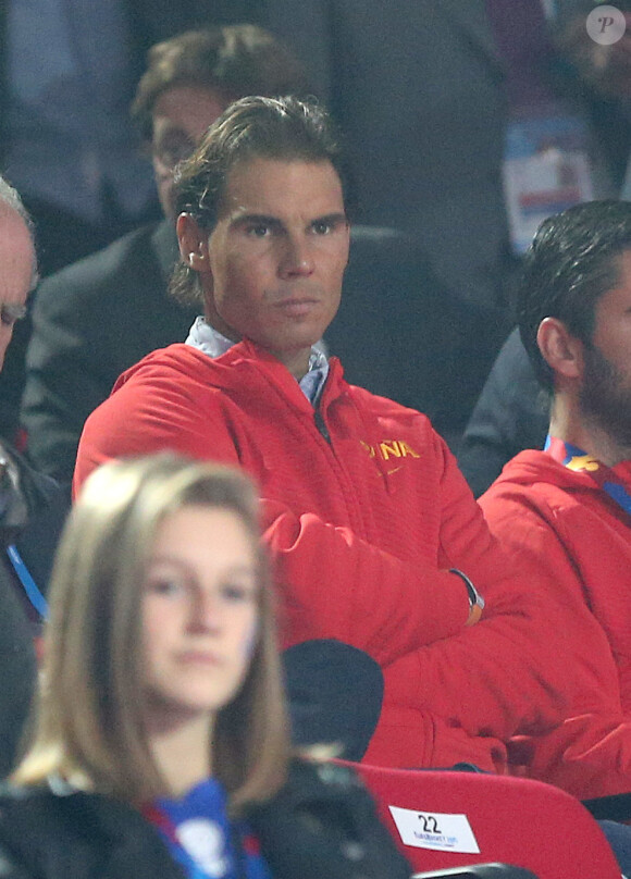 Rafael Nadal, grand ami de Pau Gasol, assistait le 20 septembre 2015 à la victoire de l'Espagne contre la Lituanie en finale de l'Euro 2015 de basket au stade Pierre-Mauroy de Villeneuve d'Ascq.