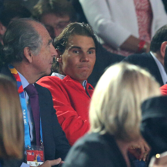 Rafael Nadal, grand ami de Pau Gasol, assistait le 20 septembre 2015 à la victoire de l'Espagne contre la Lituanie en finale de l'Euro 2015 de basket au stade Pierre-Mauroy de Villeneuve d'Ascq.