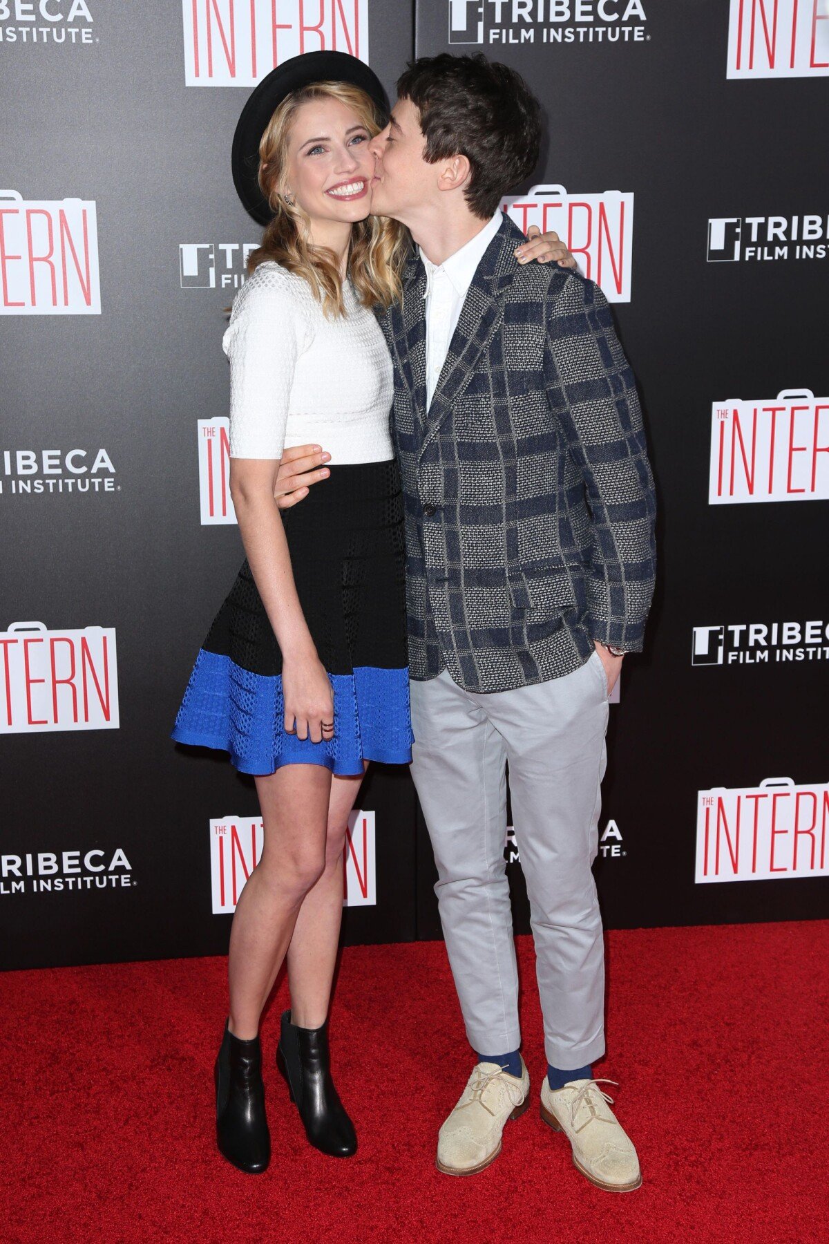Photo : Wallis Currie-Wood et son compagnon Alex Sharp - Avant-première