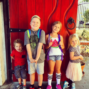Les enfants de Tori Spelling / photo postée sur Instagram.