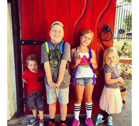 Les enfants de Tori Spelling / photo postée sur Instagram.