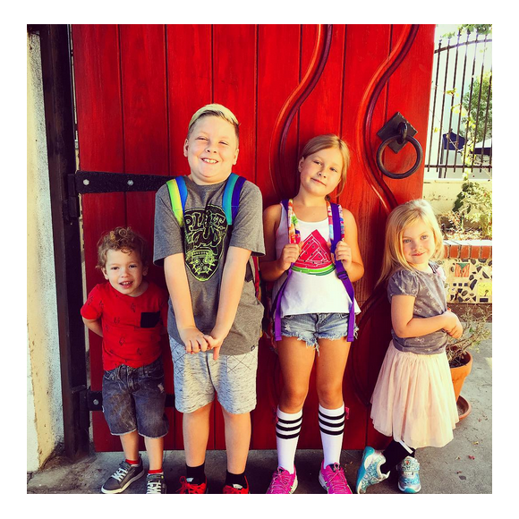 Les enfants de Tori Spelling / photo postée sur Instagram.
