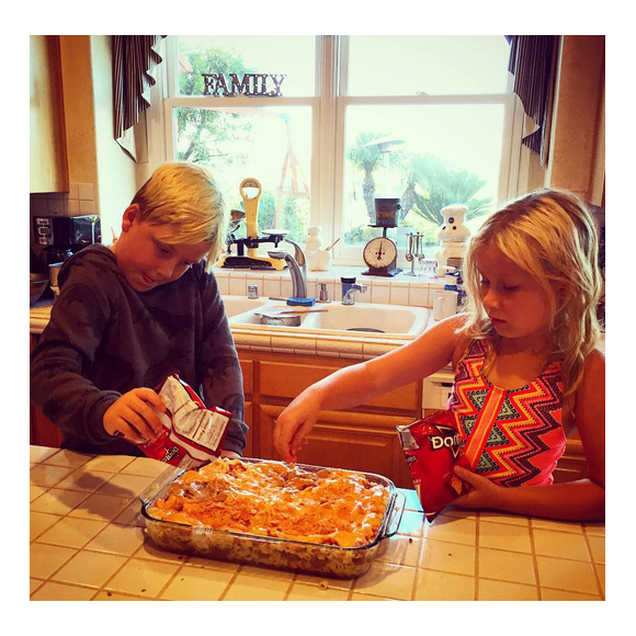 Les enfants de Tori Spelling / photo postée sur Instagram.