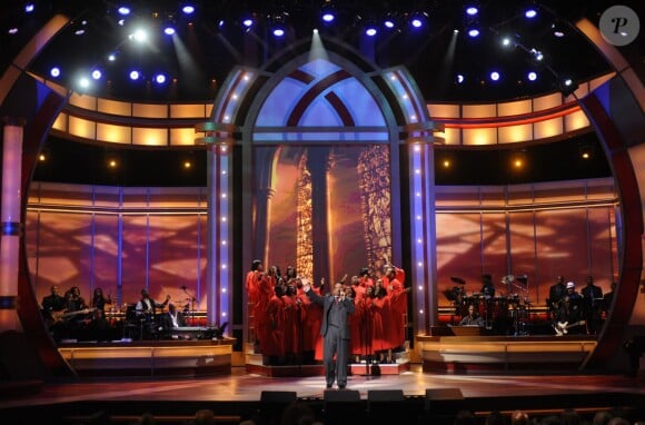 Kathy Taylor, Byron Cage, Smokie Norful et Kelly Price sur scène pour les BET "Celebration of Gospel" à  Los Angeles, le 11 décembre 2012