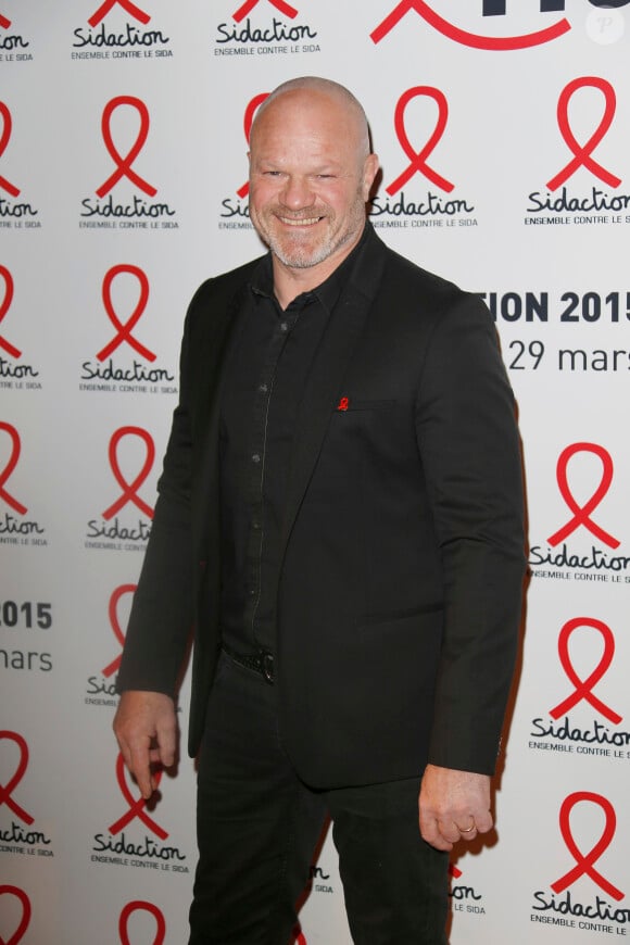 Philippe Etchebest - Soirée Sidaction au musée du quai Branly à Paris le 2 mars 2015.