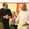 Marc, propriétaire de La taverne des pirates, à Neufchateau et Philippe Etchebest dans Cauchemar en cuisine sur M6, le 22 septembre 2015.