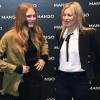 Cara Delevingne et Kate Moss sont les stars de la campagne publicitaire automne-hiver 2015 de Mango. Elle ont célébré l'ouverture de la nouvelle boutique de la maison à Milan en Italie le 23 septembre 2015.