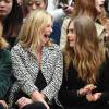 Kate Moss, Cara Delevingne, St Vincent attending the Burberry Spring/Summer 2016 London Fashion Week show at Hyde Park in London, UK on Monday September 21, 2015. Photo by ShootPIx/ABACAPRESS.COM21/09/2015 - London