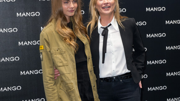 Kate Moss et Cara Delevingne : Foule, rires, mode, le duo débarque à Milan