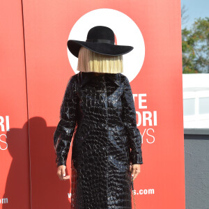 Sia - Photocall du film "Les 3 Boutons" que Agnès Varda a réalisé pour Miu Miu 72e festival international du film de Venise , La Mostra le 3 septembre 2015.