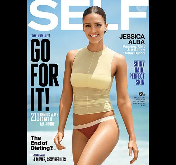 Jessica Alba en couverture de Self Magazine