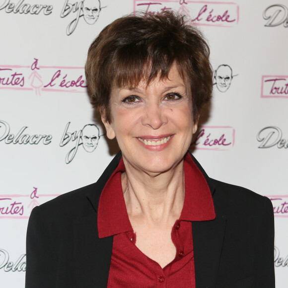 Catherine Laborde - Petit-déjeuner presse de présentation des boîtes de biscuits Delacre décorées par Christian Lacroix, au profit de l'association "Toutes à l'école", à La Belle Époque à Paris. Le 24 septembre 2015.