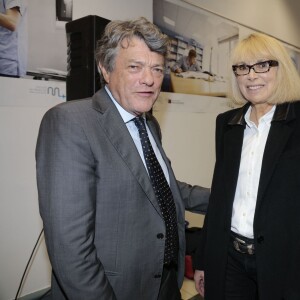 Jean-Louis Borloo, Mireille Darc - Cérémonie de remises des médailles de la faculté de médecine à Paris le 24 septembre 2015.