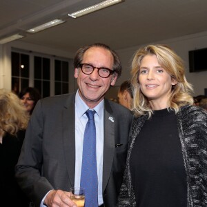 Gérard Friedlander, Alice Taglioni enceinte - Cérémonie de remises des médailles de la faculté de médecine à Paris le 24 septembre 2015.