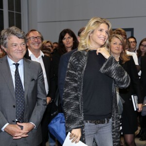 Jean-Louis Borloo, Alice Taglioni enceinte - Cérémonie de remises des médailles de la faculté de médecine à Paris le 24 septembre 2015.