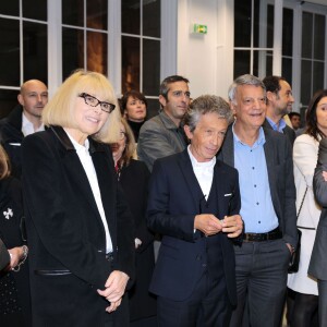 Mireille Darc, Yves Dahan, Jean Louis Borloo - Cérémonie de remises des médailles de la faculté de médecine à Paris le 24 septembre 2015.