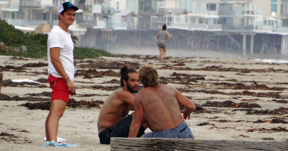 Exclusif Orlando Bloom emmène son fils Flynn à la plage à Malibu et