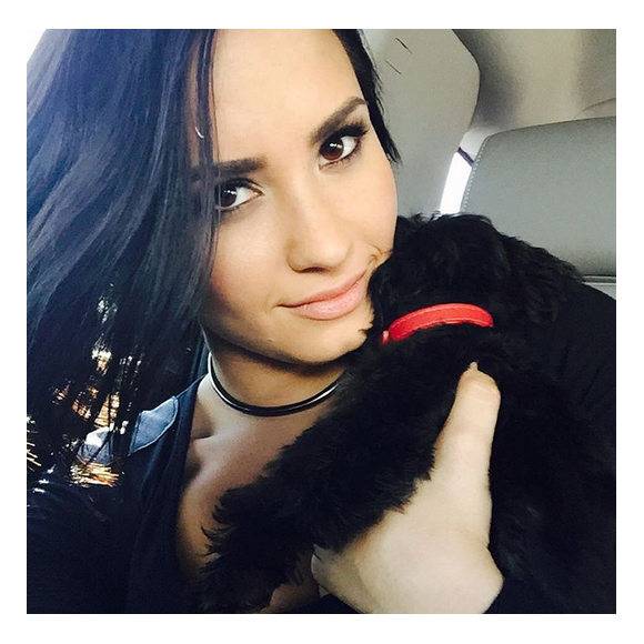 Demi Lovato a rajouté une photo d'elle et son chien sur son compte Instagram.