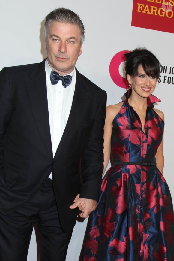 Alec Baldwin et Hilaria Thomas Baldwin à la soirée de gala caritative contre le sida à New York, le 28 octobre 2014