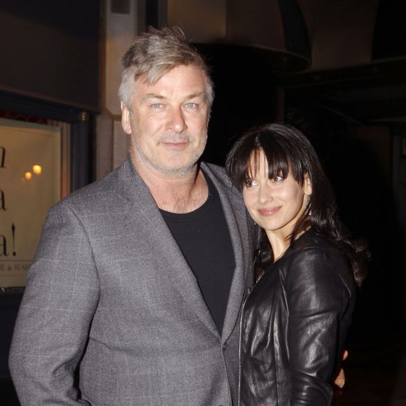 Alec Baldwin et sa femme Hilaria Thomas sont allés diner au restaurant "Oh la la" à Madrid, le 29 septembre 2014