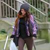 Emilie de Ravin dans les rues de Vancouver le 3 février 2014
