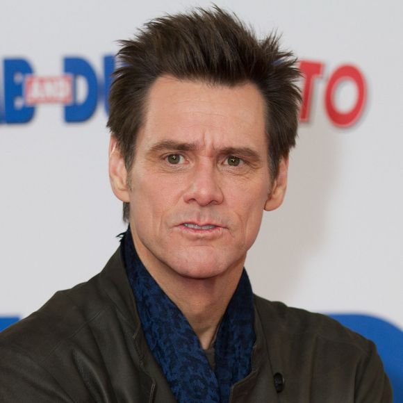 Jim Carrey au photocall du film "Dumb and Dumber" à Londres. Le 20 novembre 2014