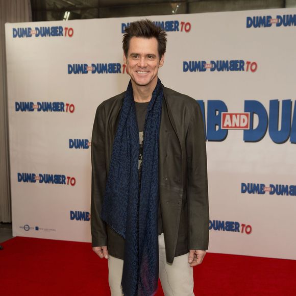 Jim Carrey - Photocall du film "Dumb and Dumber" à l'hôtel Connaught à Londres. Le 20 novembre 2014