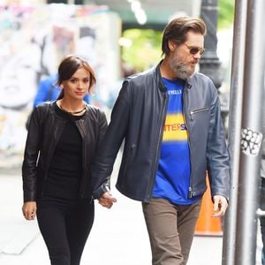 Jim Carrey et Cathriona White dans les rues de Manhattan, New York, le 22 mai 2015