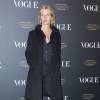 Sandrine Kiberlain assiste à la soirée des 95 ans du magazine Vogue Paris, avenue d'Iéna. Paris, le 3 octobre 2015.