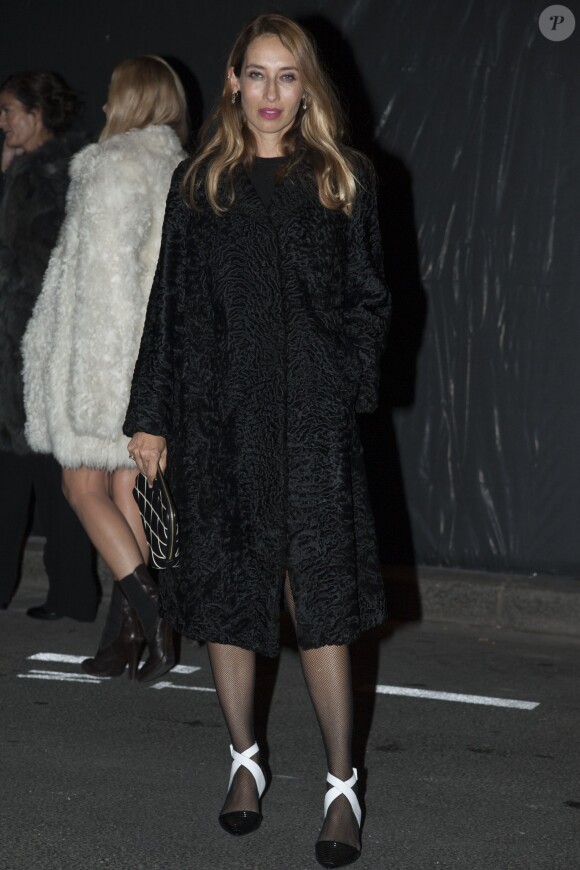 Alexandra Golovanoff assiste à la soirée des 95 ans du magazine Vogue Paris, avenue d'Iéna. Paris, le 3 octobre 2015.