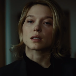 Léa Seydoux alias Madeleine Swann / image extraite de la bande-annonce du film Spectre 007.