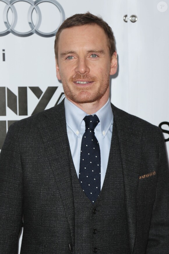 Michael Fassbender à la première de 'Steve Jobs' à New York, le 3 octobre 2015.