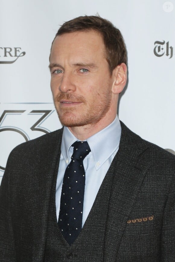 Michael Fassbender à la première de 'Steve Jobs' à New York, le 3 octobre 2015.