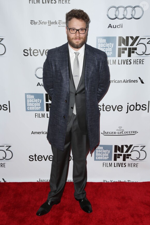Seth Rogen à la première de 'Steve Jobs' à New York, le 3 octobre 2015
