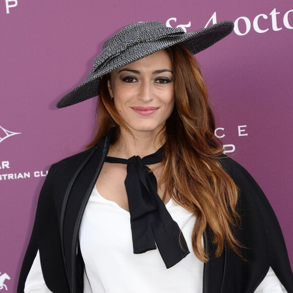 Rachel Legrain-Trapani - Photocall du 94ème Qatar Prix de l'Arc de Triomphe à l'Hippodrome de Longchamp à Paris, le 4 octobre 2015.