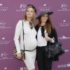 France Pierron enceinte et Rachel Legrain-Trapani - Photocall du 94ème Qatar Prix de l'Arc de Triomphe à l'Hippodrome de Longchamp à Paris, le 4 octobre 2015.