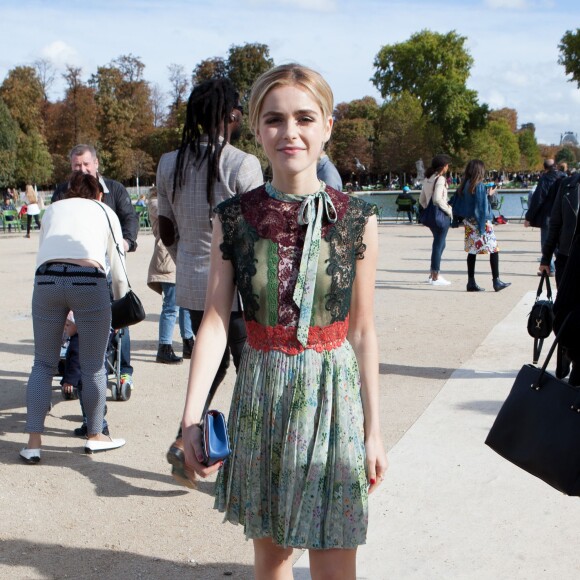 Kiernan Shipka attending Valentino's Spring-Summer 2016 Women's collection presentation held at Epsace Ephemere des Tuileries in Paris, France, on October 06, 2015. Photo by Audrey Poree/ABACAPRESS.COM06/10/2015 - 
