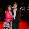 John Hurt et sa femme Anwen Rees-Myers - Première du film "Les Suffragettes" à l'Odéon Leicester Square à Londres le 7 octobre 2015.