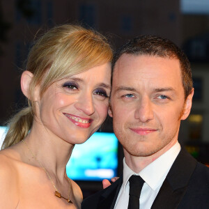 Anne-Marie Duff et son mari James McAvoy - Première du film "Les Suffragettes" à l'Odéon Leicester Square à Londres le 7 octobre 2015.