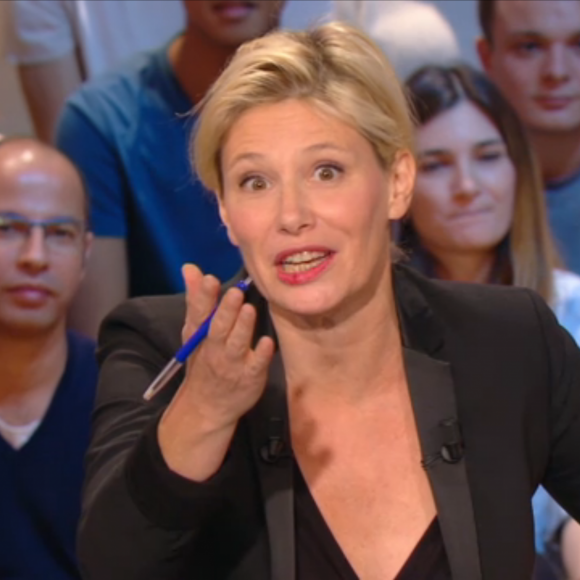 Martin Scorsese rencontre Gabriel-Kane Day-Lewis sur le plateau du "Grand Journal" de Canal+, le 12 octobre 2015.