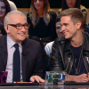 Martin Scorsese rencontre Gabriel-Kane Day-Lewis sur le plateau du "Grand Journal" de Canal+, le 12 octobre 2015.