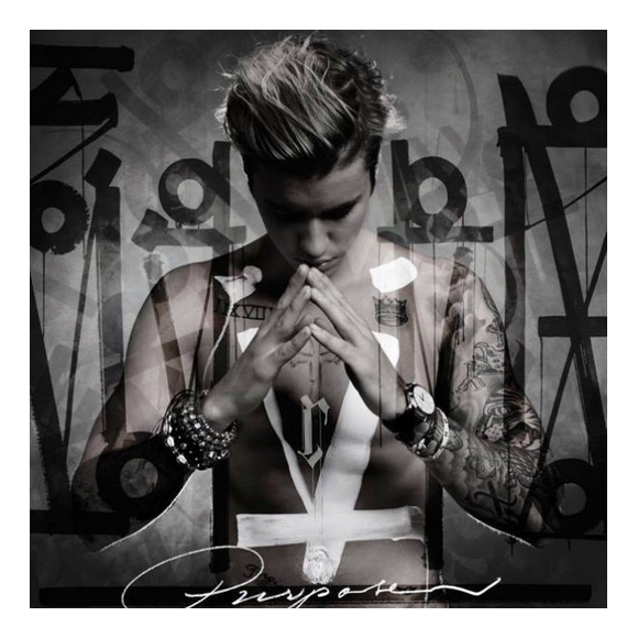 Justin Bieber dévoile la pochette de son nouvel album, Purpose / photo postée sur le compte Instagram du chanteur.