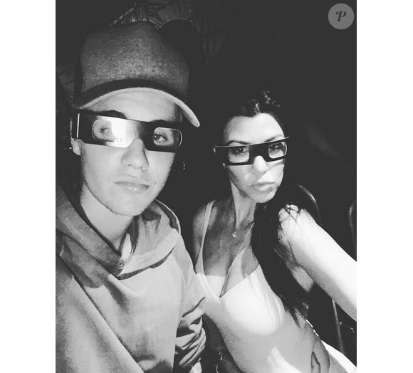 Justin Bieber et Kourtney Kardashian / photo postée sur le compte Instagram du chanteur.