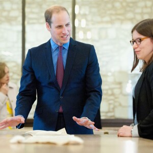 Le prince William, duc de Cambridge, de retour au St John's College de l'Université de Cambridge le 15 octobre 2015 pour inaugurer le centre des archives Pythagore.