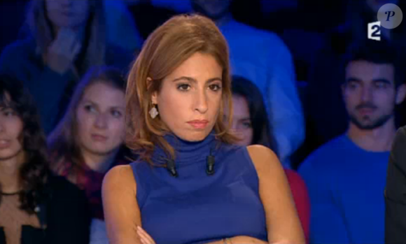 Léa Salamé dans On n'est pas couché sur France 2, le samedi 17 octobre 2015.