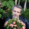 Lambert Wilson baptise la rose qui porte son nom lors d'une soirée organisée par Truffaut lors de la manifestation "Jardin Jardin" aux Tuileries à Paris, le 3 juin 2015.