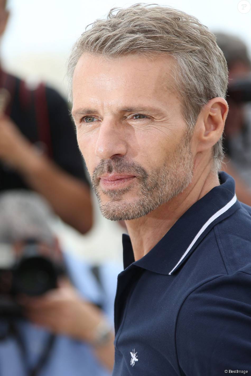 Lambert Wilson Photocall avec le maître de cérémonie du 68e Festival