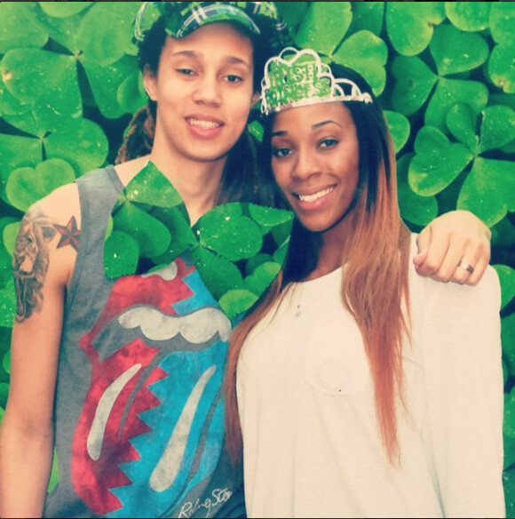 Glory Johnson et son épouse Brittney Griner, photo publiée le 18 mars 2015