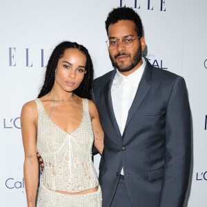 Zoë Kravitz et Twin Shadow aux Elle Women In Hollywood Awards, Four Seasons Hotel, Los Angeles, le 19 octobre 2015.