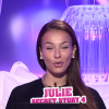 Julie dans la quotidienne de Secret Story 9, sur NT1, le lundi 19 octobre 2015